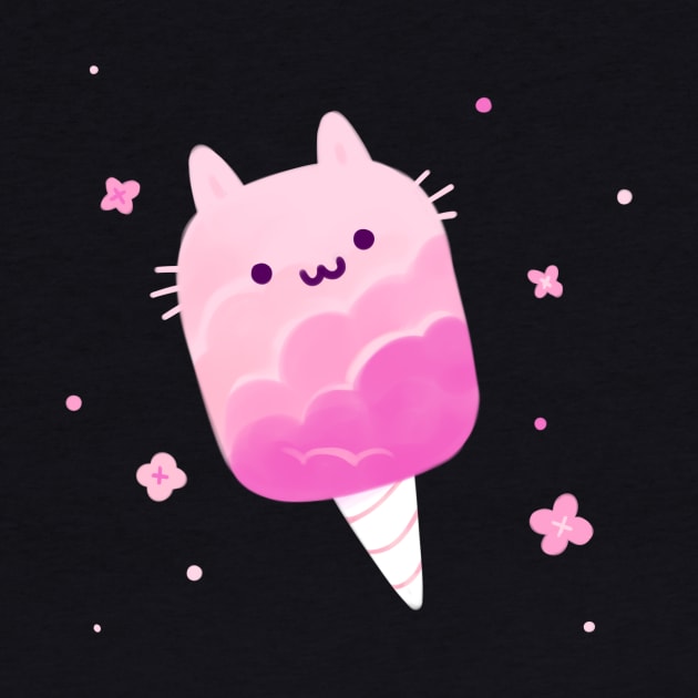 Cotton Candy Cat by giraffalope